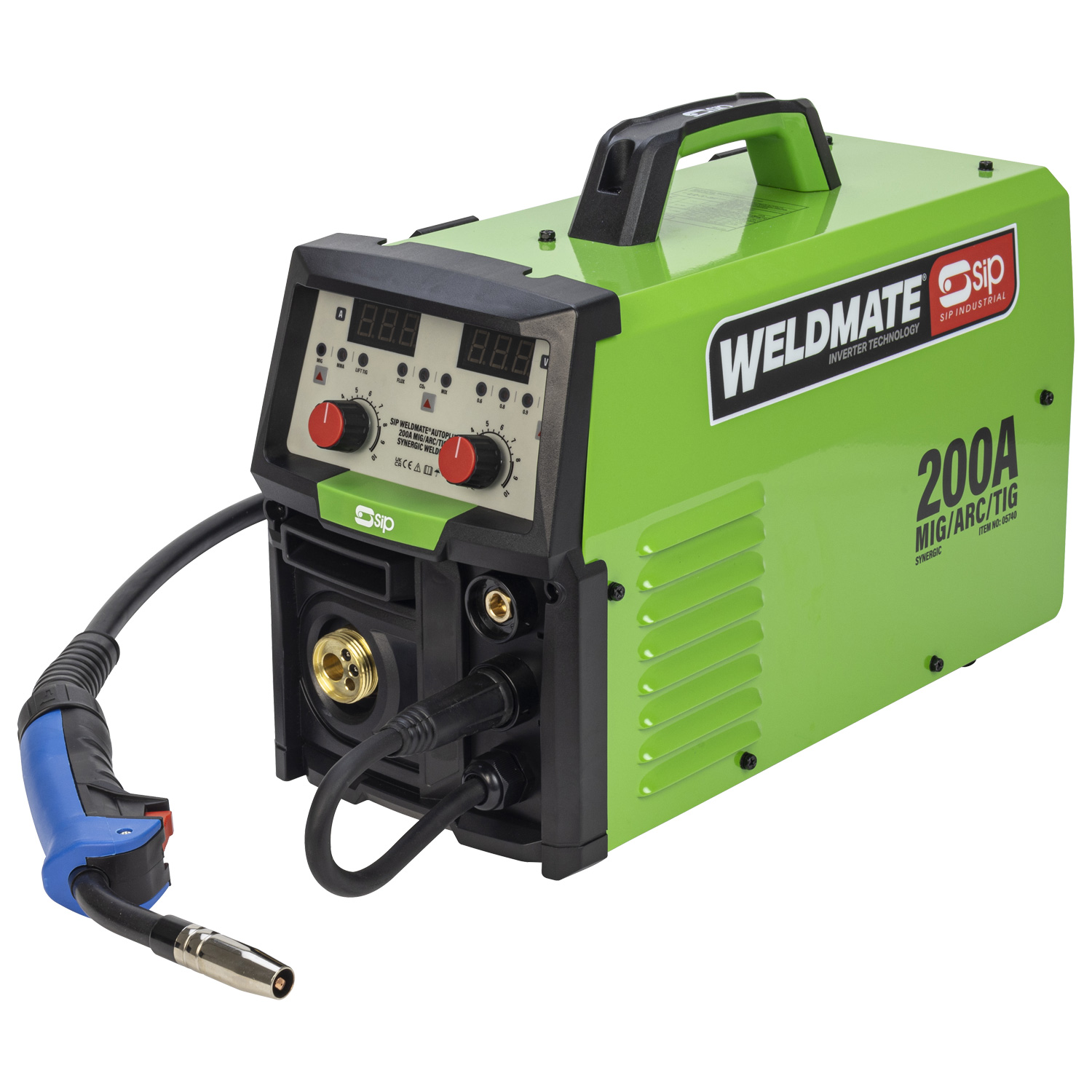 SIP air compressors - SIP WELDMATE® AUTOPLUS 200A MIG/ARC/TIG Synergic Inverter Welder